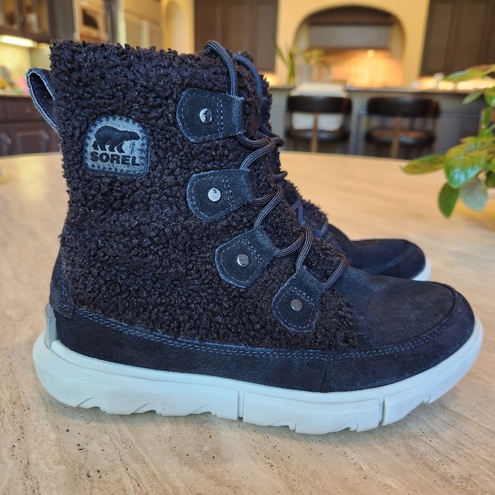Sorel Women's Explorer Next Joan Cozy Shearling & Suede Winter Boots - US 6